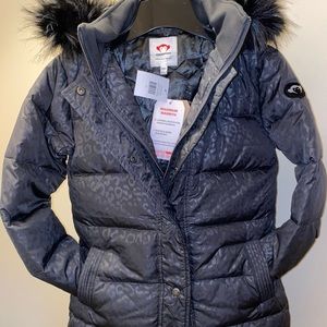 Girls 80 % down coat NWT size 14